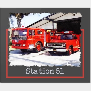Station 51 Fire Department Posters and Art